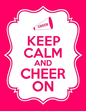 Keep Calm and Cheer On Printables by modernsoiree on Etsy,