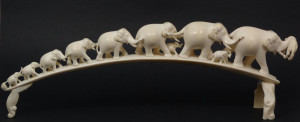 Carved Ivory Elephant Tusk