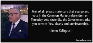 First of all, please make sure that you go and vote in the Common ...