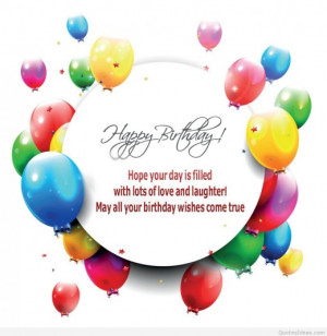 Awesome wish Happy Birthday quote