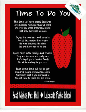 Teacher Retirement Poem Gift