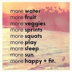 More happy and fit quotes quote fruit water happy fit fitness exercise ...