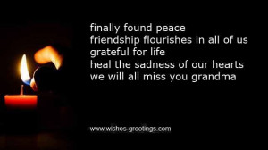 remembrance poems grandma