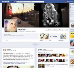 Ms Krazie Hits 100,000 Likes on Facebook!