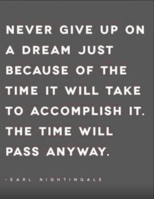 dream is just a wish goal quote never give up quote
