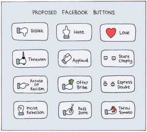 Facebook button suggestion funny quote