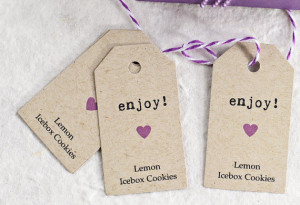 Enjoy Wedding Favor Tags, Personalized Gift Tags, Thank You Tags ...