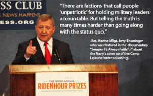 powerful quote from Jerry Ensminger, a retired Marine Corps drill ...