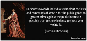 of state is for the public good; no greater crime against the public ...