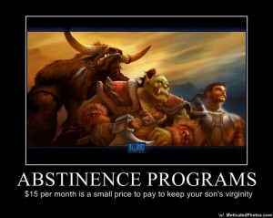 Motivational poster: Abstinence programs