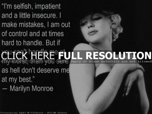 Marilyn Monroe Quotes and Sayings, wise, cute, deep