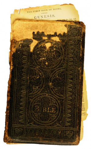 Vintage Bible: An isolated vintage Bible.Please support my workby ...