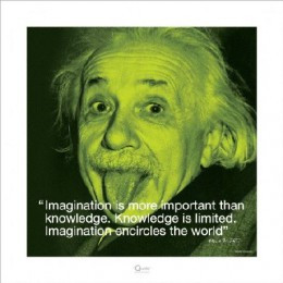Albert Einstein (I.Quote - Imagination) - reprodukcja
