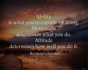 Raymond Chandler quote.