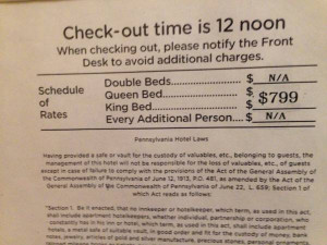 Ridiculously High Prices for Hotel Rooms. Seriously?