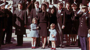 The first family watches John F. Kennedy's funeral procession in ...