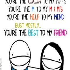 Best friends stick together! Family stick even tighter!