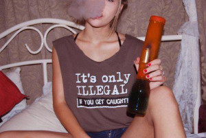 drugs, girl, illegal, smoking