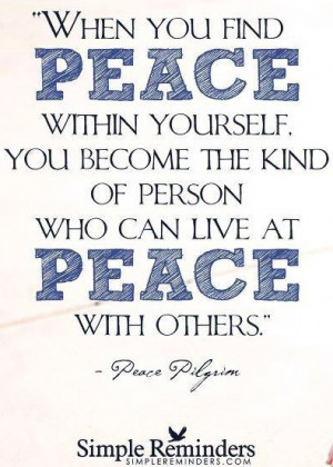 Hippie Peace Quotes Peace quote via hippie peace
