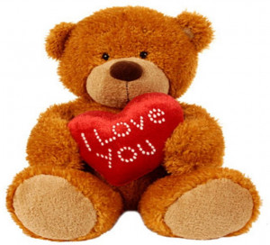 love you teddy bear photo