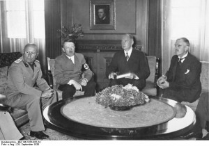 Photos » Mussolini, Hitler, and Chamberlain at the Munich Conference ...