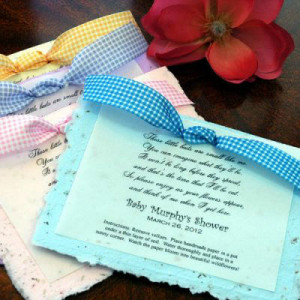 Personalized Baby Shower Plantable Seed Poem Favor- we think this is ...