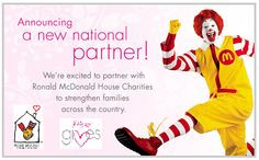 Our National Partner, Ronald McDonald House Charities is a wonderful ...
