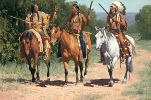 Apache Indian Horse Painting