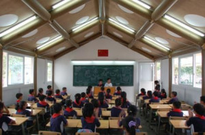 An Earthquake-Ready School for China (Just Add Cardboard Tubes)