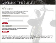 Image from the game ''Deciding the Future''