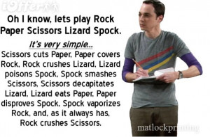Rock Paper Scissors Lizard Spock!
