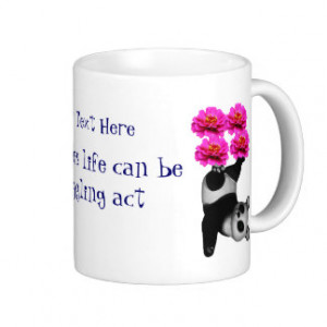 Life A Juggling Act Panda Inspirational Mug