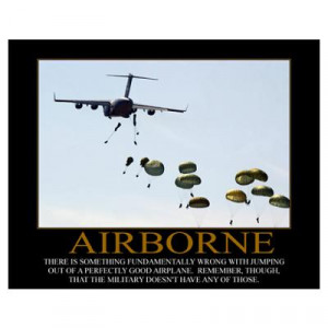 CafePress > Wall Art > Posters > Airborne Motivational Poster