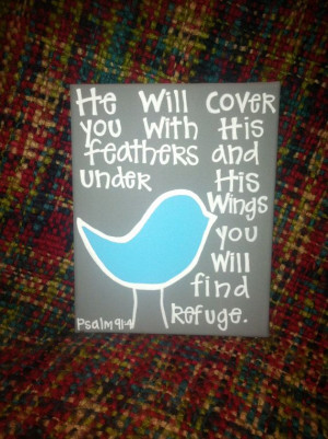 8x10 Bird Bible Verse Canvas by Studio116Designs on Etsy, $20.00