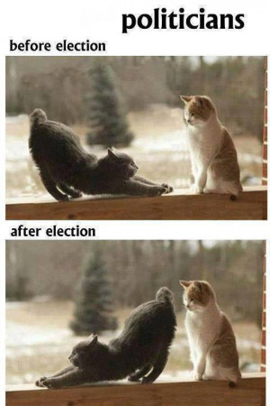 Politicians Before and After Elections
