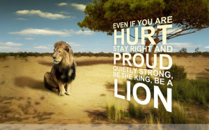 lion doesn’t concern himself with the opinions of a sheep”