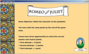 Shakespeare's Romeo and Juliet Quote Game (Demo)
