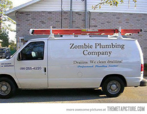 Funny photos funny Zombies brains van