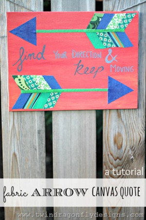 Cute Canvas Quote Painting Ideas Fabric arrow canvas