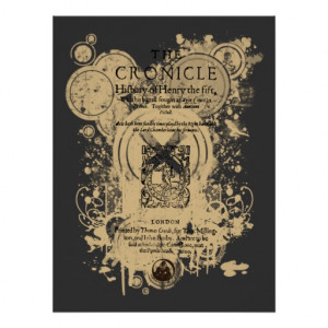 Shakespeare Henry V Quarto Front Piece Posters