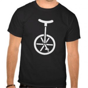 Guys Unicycle T-shirt - Circus Entertainer