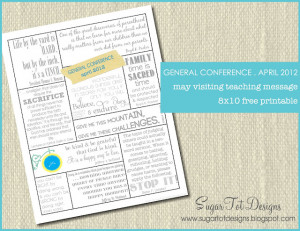 ... free printable general conference quote visting teaching message gift
