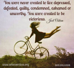 You were Never Created To Live Depressed, Defeated, Guilty, Condemned ...