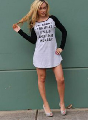 funny long sleeves long sleeve dress no pants quote on it edit tags