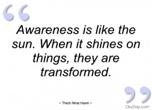 awareness is like the sun