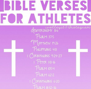 Bible Verses, Athlete Bible Verses, Bible Verses Athletics, Bible ...
