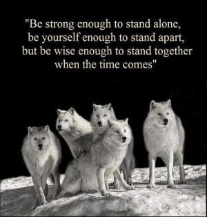 Wolf values picture quotes image sayings