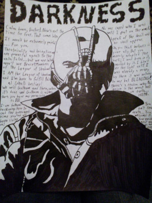 Bane's quotes poster by aborigene7