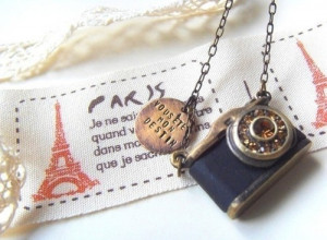 camera, cute, paris, phtography, text, vintage