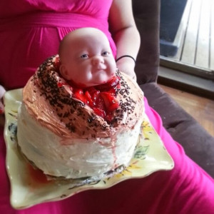 Ewwww!, You Wanna Have A Cake Bite Of A Baby Coming Out From The ...